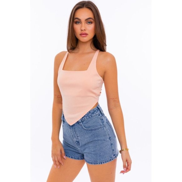 LE LIS CROSS OPEN BACK HANDKERCHIEF TOP - Picture 13 of 13